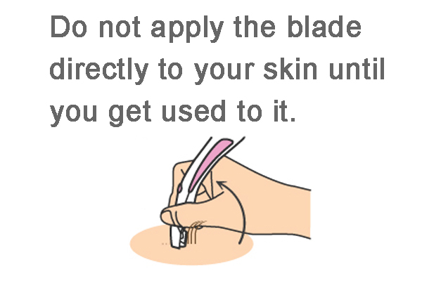 Get the right way to use the I-line shaver first. Use it so that the blade does not hit your skin vertically. It is very easy if you get used to it.
