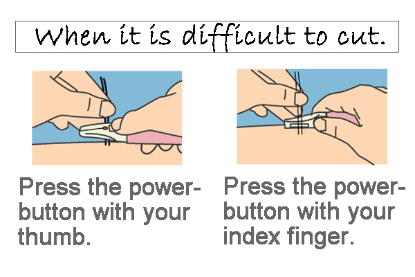 The outside is processed short and long toward the center. If you have difficulty, please change how you hold it.